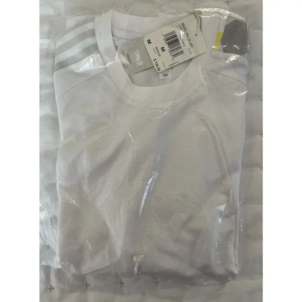 Peter Saville Manchester United adidas Long Sleeve Jersey Medium M NWT MSRP $120